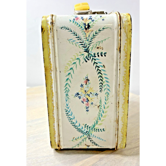 Vintage Thermos brand, Junior Miss (yellow Edge) 1966 Lunch Box No Thermos - Picture 2 of 7